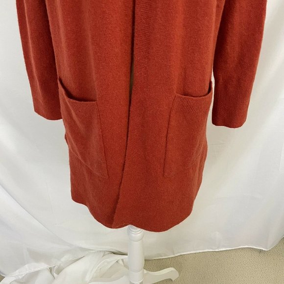 Madewell Kent Long Open Cardigan Sweater Etruscan Clay? Small - Picture 4 of 8